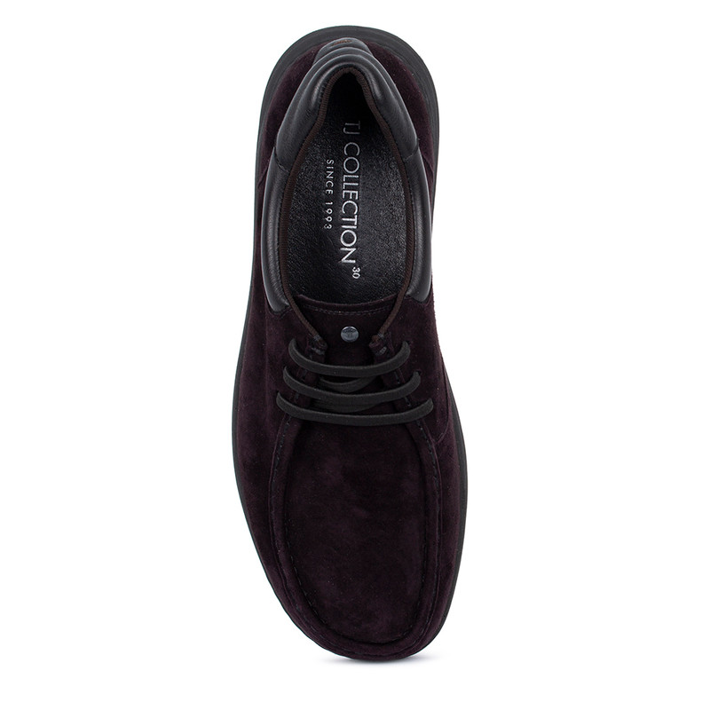 mens brown leather slip on shoes